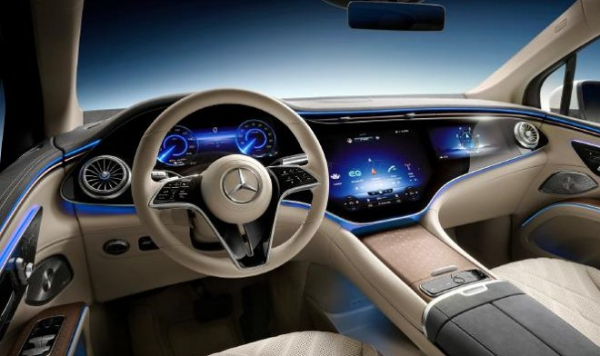 56-дюймовая панель Hyperscreen украсит салон внедорожника Mercedes-Benz EQS SUV