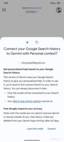 Gemini's new model will use your search history for better personalization 