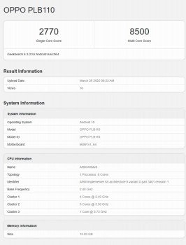 Oppo Find X8 Ultra and Find X8s run Geekbench, confirm our chipset expectations 