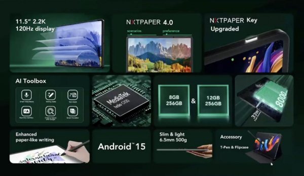 TCL details Nxtpaper 11 Plus tablet at MWC 
