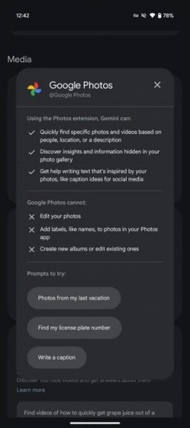 Google brings Photos integration for Gemini 