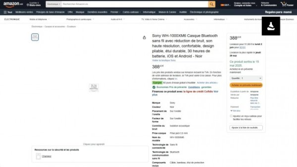 Sony WH-1000XM6 emerge in Amazon listing ahead of launch  