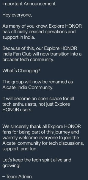 Honor abruptly cancels its comeback in India 