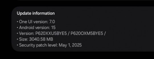 Samsung Galaxy A25 and Galaxy Tab S6 Lite (2024) get One UI 7 update with Android 15 