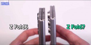 Video shows Galaxy Z Fold7 dummy side-by-side with the Z Fold6 