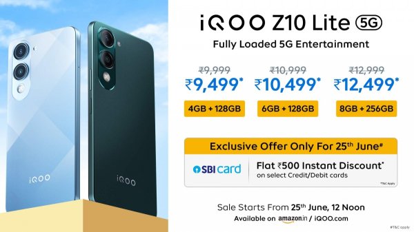 iQOO Z10 Lite is official with Dimensity 6300 and 6,000mAh battery 