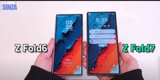 Video shows Galaxy Z Fold7 dummy side-by-side with the Z Fold6 