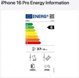 Apple starts displaying energy efficiency labels on iPhone and iPad's pages in EU 