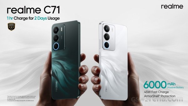 Realme launches a second C71 version in Europe 