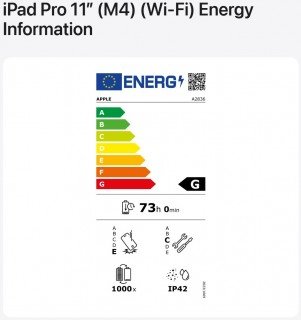 Apple starts displaying energy efficiency labels on iPhone and iPad's pages in EU 