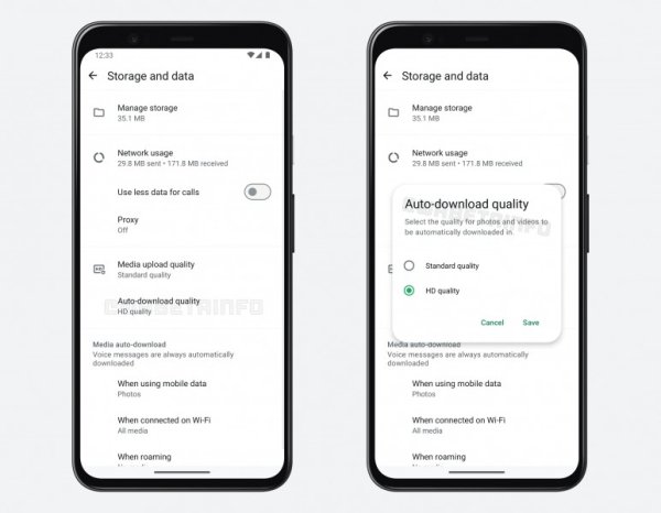 WhatsApp's auto-download quality feature is now available for beta users on Android 
