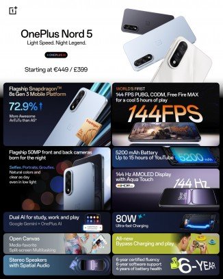 Weekly poll: who wants a OnePlus Nord 5 or a Nord CE5? 