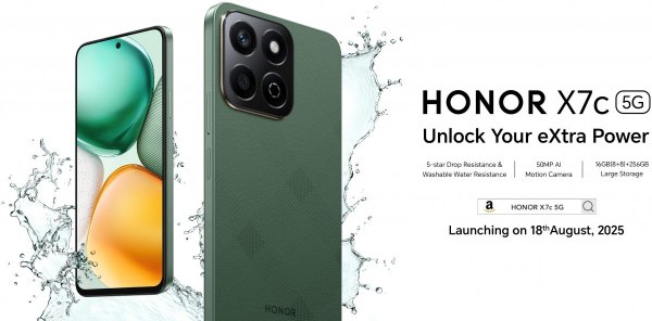 Honor X7c 5G's launch date announced 