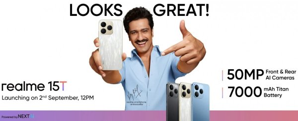Realme 15T launching next week with an iPhone 16 Pro-like design, key specs and price segment revealed 