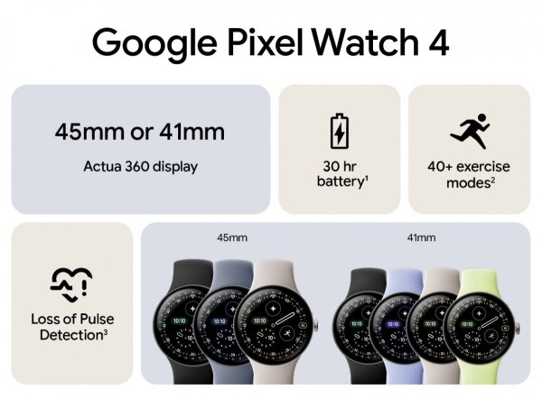 Google Pixel Watch 4 and Pixel Buds 2a announced 
