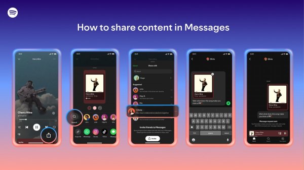 Spotify now has a messaging service built-in 