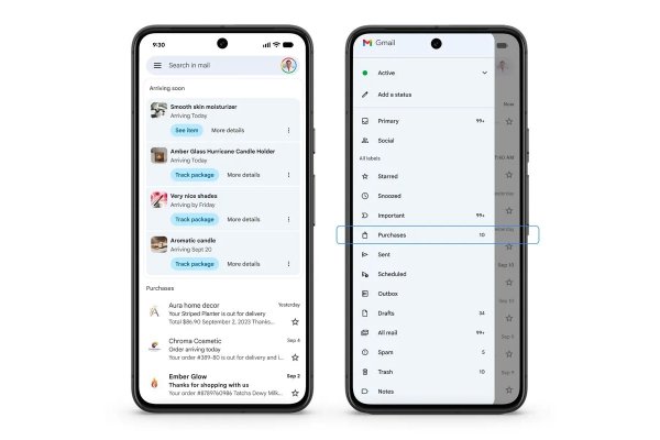 Gmail gets a new Purchases view and a more relevant Promotions tab 