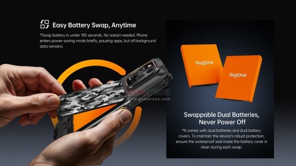 Ulefone's new brand RugOne debuts with Xever 7 rugged phones with swappable batteries 