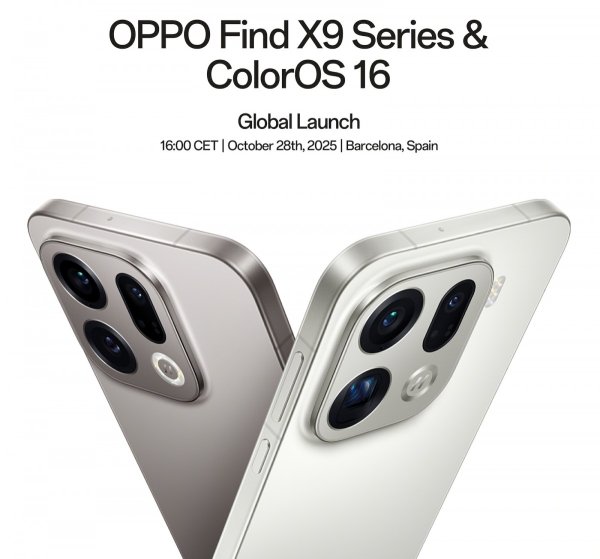 Oppo Find X9 Series going global on October 28  Oppo Find X9 Series going global on October 28