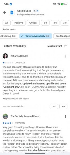 Google Play Store now has AI review summaries 
