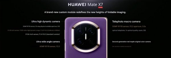 Mate X7 brings IP59 rating, larger battery and Kirin 9030 Pro chipset Mate X7 brings IP59 rating, larger battery and Kirin 9030 Pro chipset