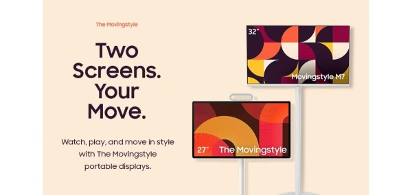 Samsung launches 27-inch and 32-inch Movingstyle smart portable monitors 