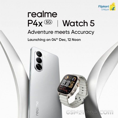 Realme P4x's launch date, key specs, and design revealed 