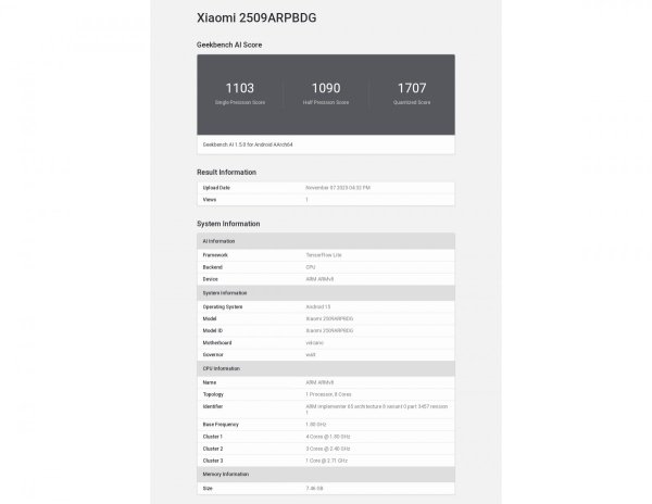 Poco Pad M1 runs Geekbench AI, has its specs leaked Poco Pad M1 runs Geekbench AI, has its specs leaked