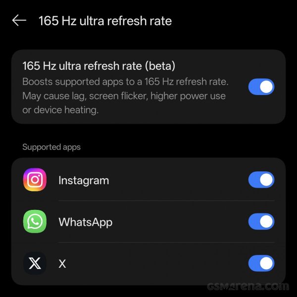 OnePlus 15 update enables 165Hz for these three apps OnePlus 15 update enables 165Hz for these three apps