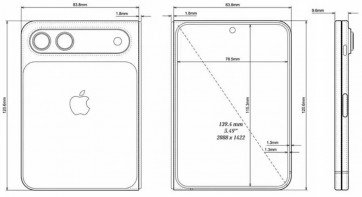 iPhone Fold CAD-based render leaks, revealing very unusual dimensions 