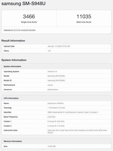 Samsung Galaxy S26 Ultra and Galaxy S26 spotted on Geekbench 