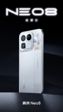 Realme Neo8 showcased in all three colorways Realme Neo8 showcased in all three colorways