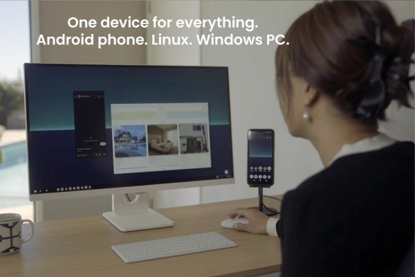 NexPhone is a desktop replacement smartphone that multi-boots Android, Linux and Windows 11 NexPhone is a desktop replacement smartphone that multi-boots Android, Linux and Windows 11