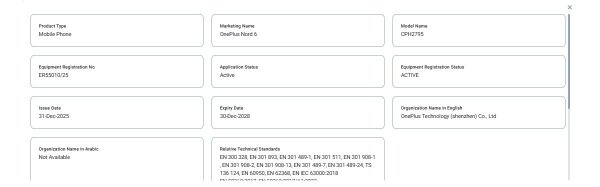 OnePlus Nord 6 is coming soon, global certifications reveal 