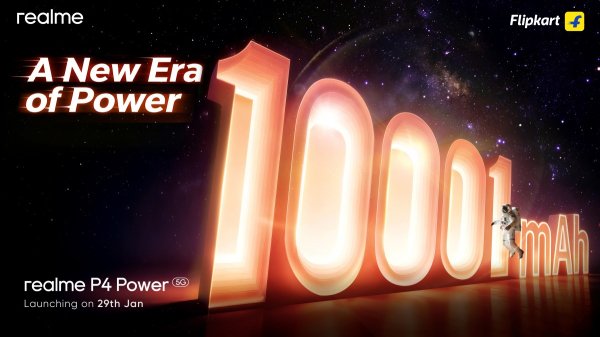 Realme P4 Power with 10,001mAh battery officially confirmed to launch next week 