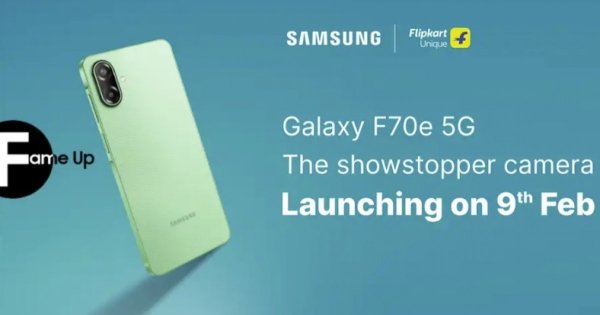 Samsung Galaxy F70e 5G key specs revealed, to debut next week Samsung Galaxy F70e 5G key specs revealed, to debut next week