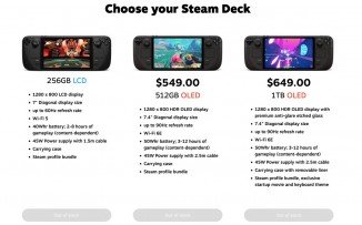 The Steam Deck went out of stock in several regions, memory squeeze may be to blame 