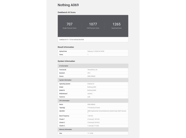 Nothing Phone (4a) runs Geekbench, reveals the chipset powering it 